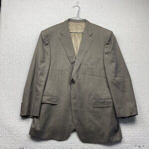 J.P. Tilford Samuelsohn SB Todd Tan Brown Sport Blazer Jacket 48R Coat Preppy